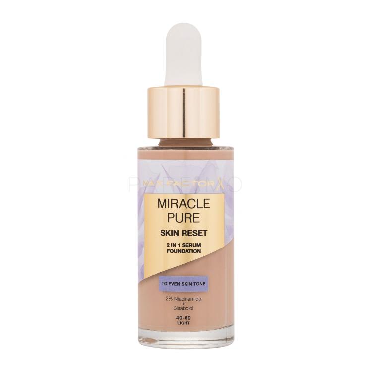 Max Factor Miracle Pure Skin Reset 2in1 Serum Foundation Puder za žene 30 ml Nijansa 40-60 Light