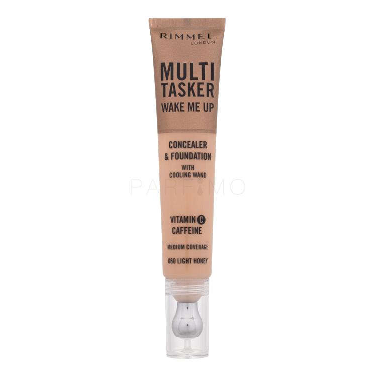 Rimmel London Multi Tasker Wake Me Up Concealer &amp; Foundation Korektor za žene 20 ml Nijansa 060 Light Honey