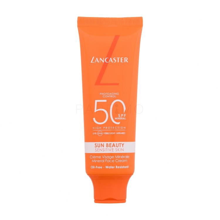 Lancaster Sun Beauty Sensitive Skin Mineral Face Cream SPF50 Proizvod za zaštitu lica od sunca 50 ml