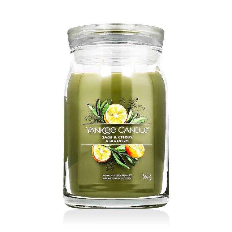 Yankee Candle Signature Sage &amp; Citrus Mirisna svijeća 567 g