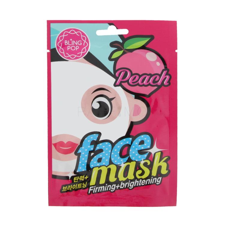 Bling Pop Face Mask Peach Firming + Brightening Maska za lice 20 ml