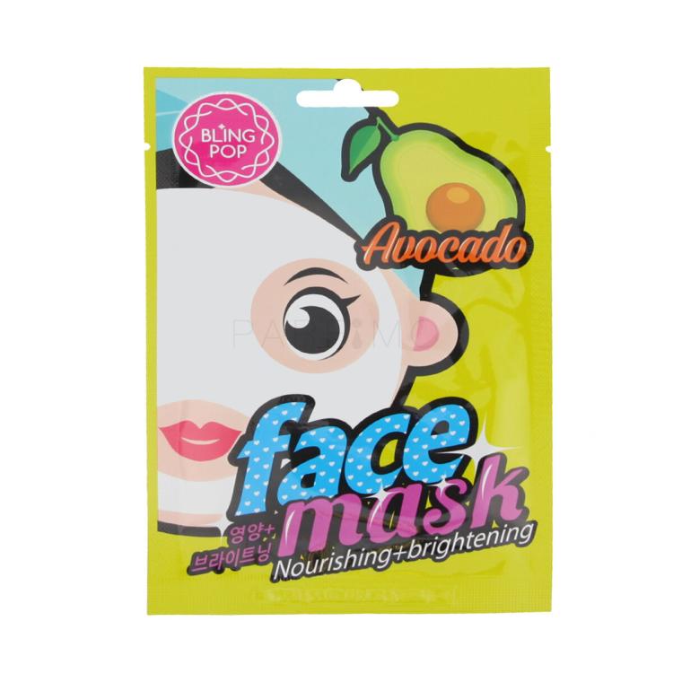 Bling Pop Face Mask Avocado Nourishing + Brightening Maska za lice 20 ml