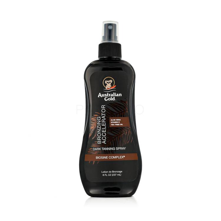 Australian Gold Bronzing Accelerator Dark Tanning Spray Proizvod za zaštitu od sunca za tijelo za žene 237 ml