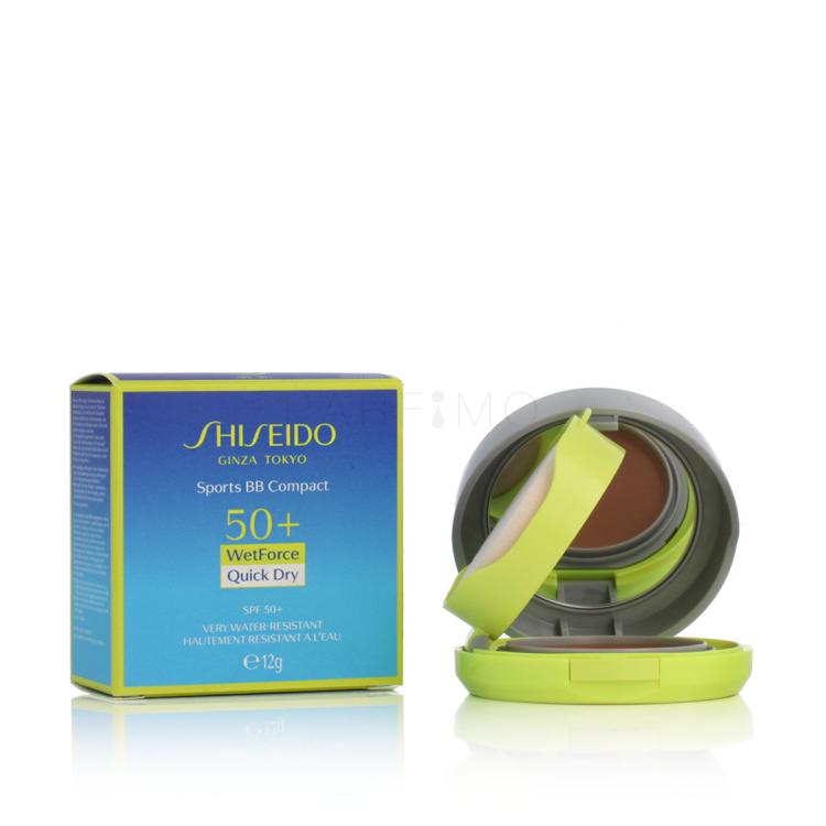 Shiseido Sports BB Compact WetForce SPF50+ Puder u prahu za žene 12 g Nijansa Very Dark