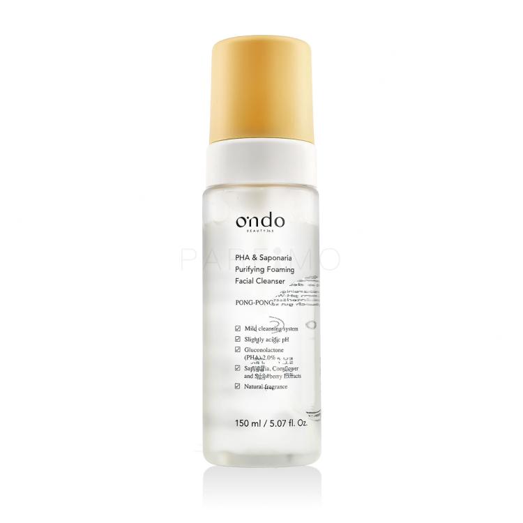 Ondo Beauty 36.5 PONG-PONG PHA &amp; Saponaria Purifying Foaming Facial Cleanser Pjena za čišćenje lica 150 ml