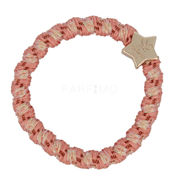 By Eloise London Woven Gold Star Gumice za kosu za žene 1 kom Nijansa Coral Pink