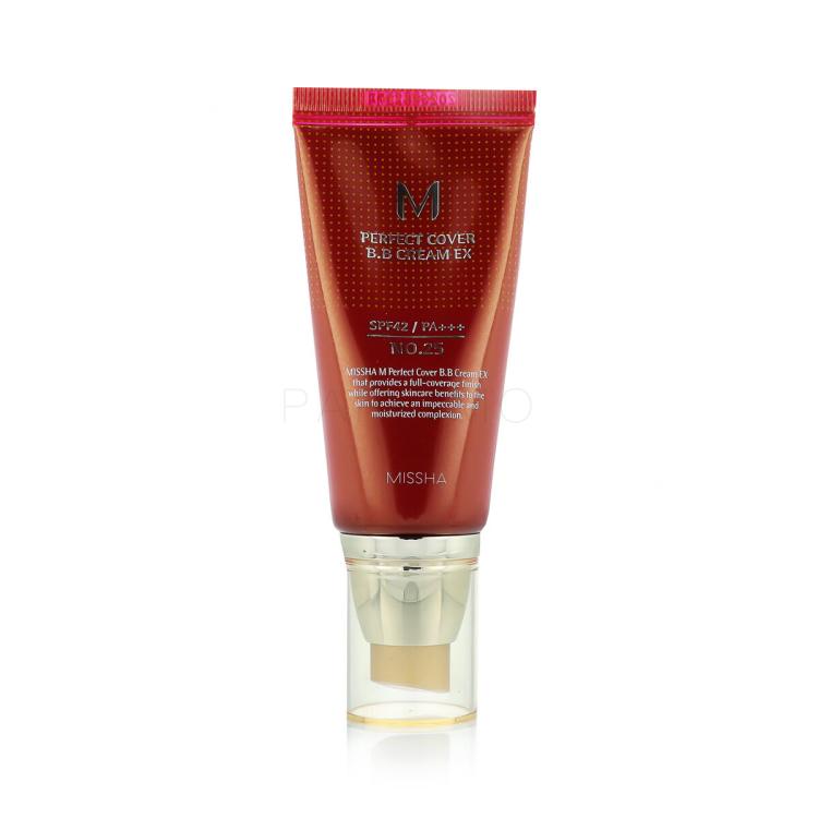 Missha M Perfect Cover BB Cream EX SPF42 BB krema za žene 50 ml Nijansa No.25 Warm Beige
