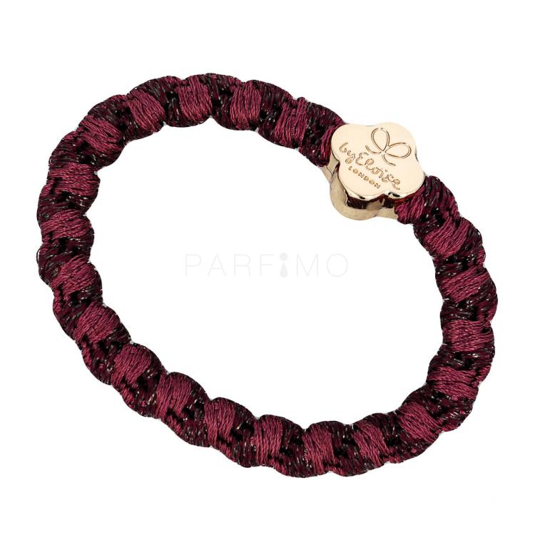 By Eloise London Woven Gold Quatrefoil Gumice za kosu za žene 1 kom Nijansa Plum