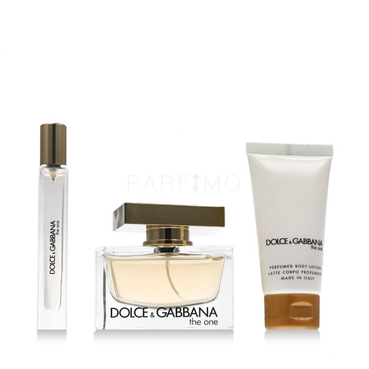 Dolce&amp;Gabbana The One Poklon set parfemska voda 75 ml + losion za tijelo 50 ml + parfemska voda 10 ml