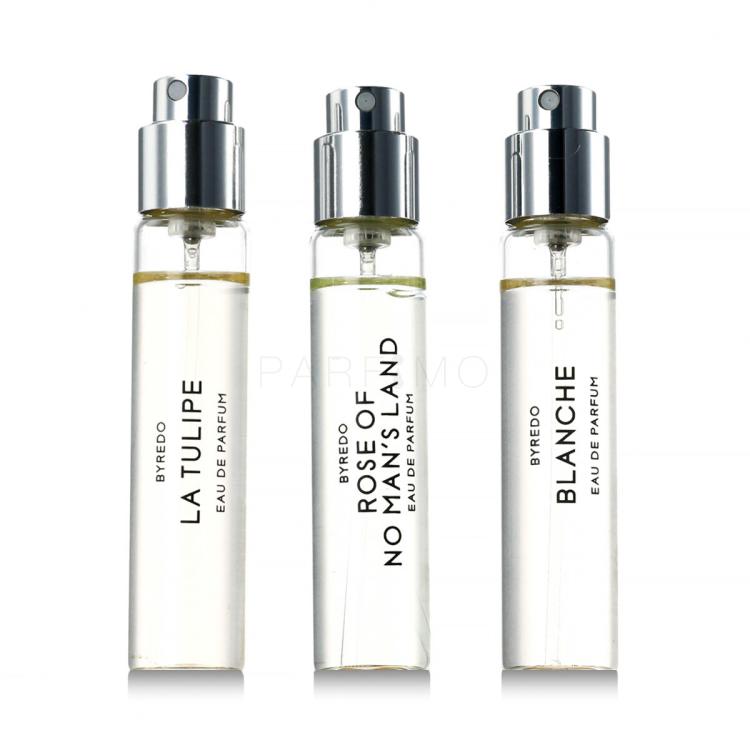 BYREDO La Sélection Florale Poklon set parfemska voda Blanche 12 ml + parfemska voda La Tulipe 12 ml + parfemska voda Rose of No Man's Land 12 ml