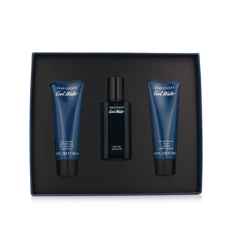 Davidoff Cool Water Poklon set toaletna voda 40 ml + gel za tuširanje 50 ml + balzam nakon brijanja 50 ml