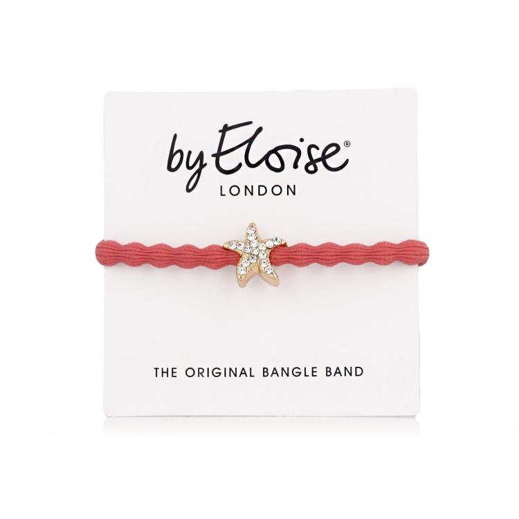 By Eloise London Bling Charms Starfish Gumice za kosu za žene 1 kom Nijansa Coral