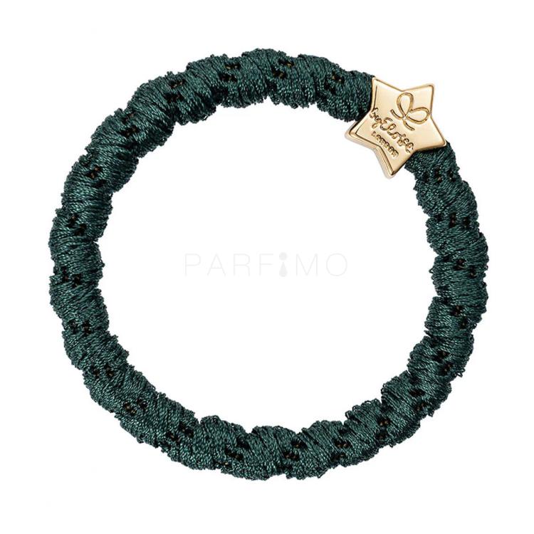 By Eloise London Woven Gold Star Gumice za kosu za žene 1 kom Nijansa Bottle Green