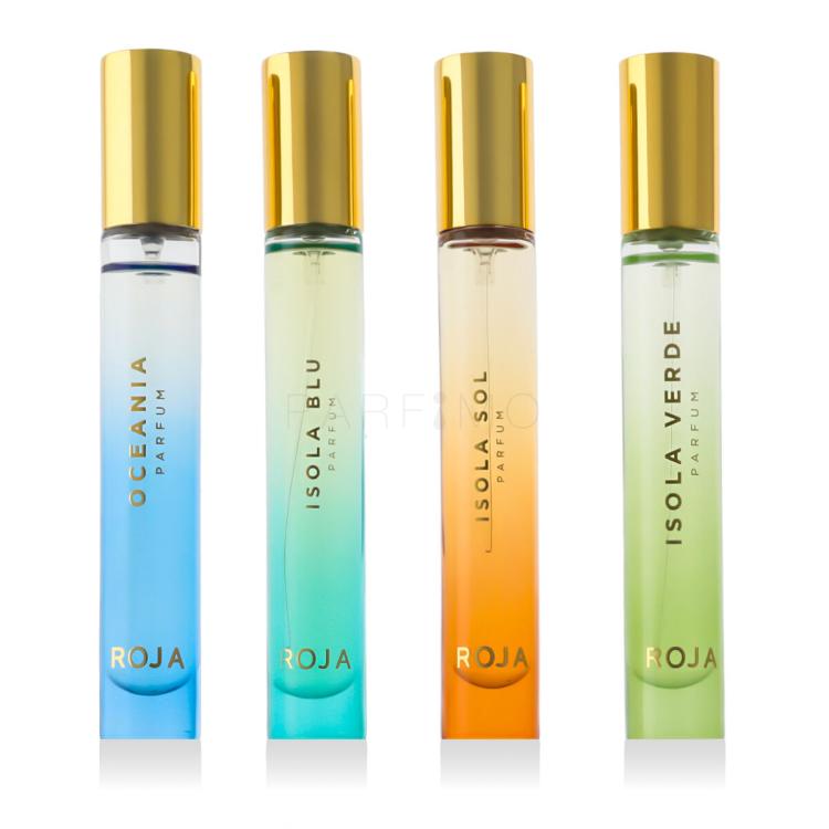 Roja Parfums Isola Travel Collection Poklon set parfem Isola Verde 10 ml + parfem Isola Blu 10 ml + parfem Isola Sol 10 ml + parfem Oceania 10 ml