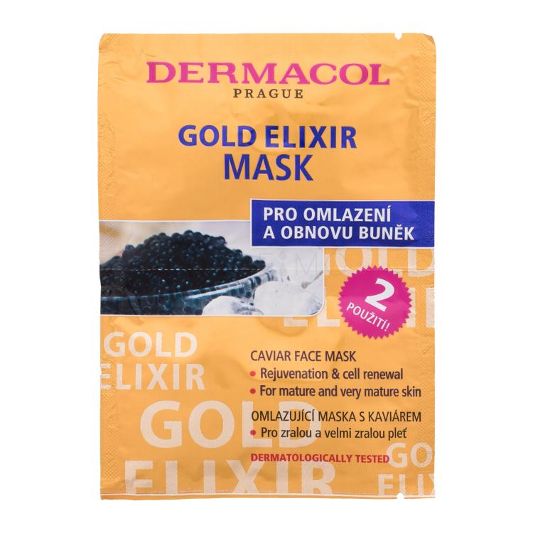 Dermacol Gold Elixir Maska za lice za žene 16 ml