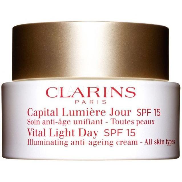 Clarins Vital Light SPF15 Dnevna krema za lice za žene 50 ml oštećena kutija