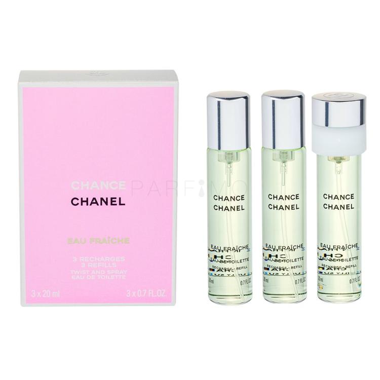 Chanel Chance Eau Fraîche Toaletna voda za žene punilo 3x20 ml