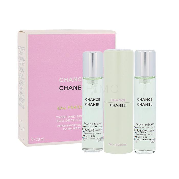 Chanel Chance Eau Fraîche Toaletna voda za žene &quot;okreni i poprskaj&quot; 3x20 ml
