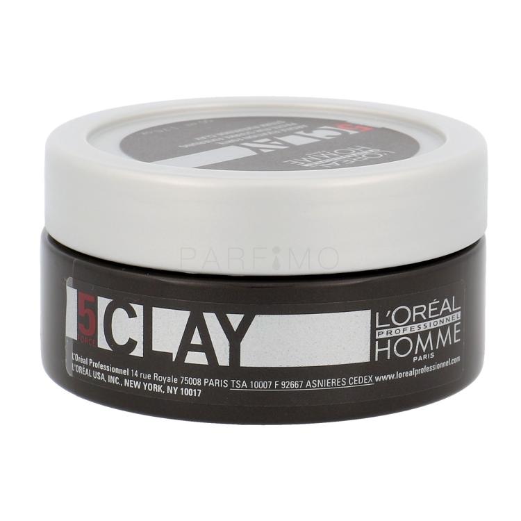 L&#039;Oréal Professionnel Homme Clay Definicija i oblikovanje kose za muškarce 50 ml