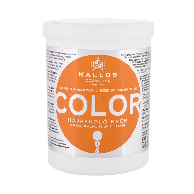 Kallos Cosmetics Color Maska za kosu za žene 1000 ml