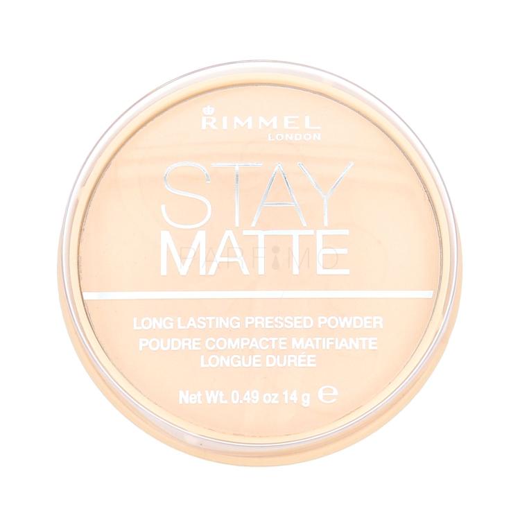 Rimmel London Stay Matte Puder u prahu za žene 14 g Nijansa 001 Transparent