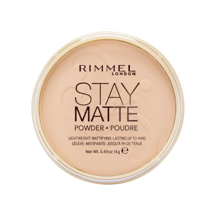 Rimmel London Stay Matte Puder u prahu za žene 14 g Nijansa 005 Silky Beige