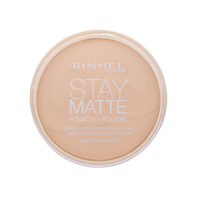 Rimmel London Stay Matte Puder u prahu za žene 14 g Nijansa 006 Warm Beige
