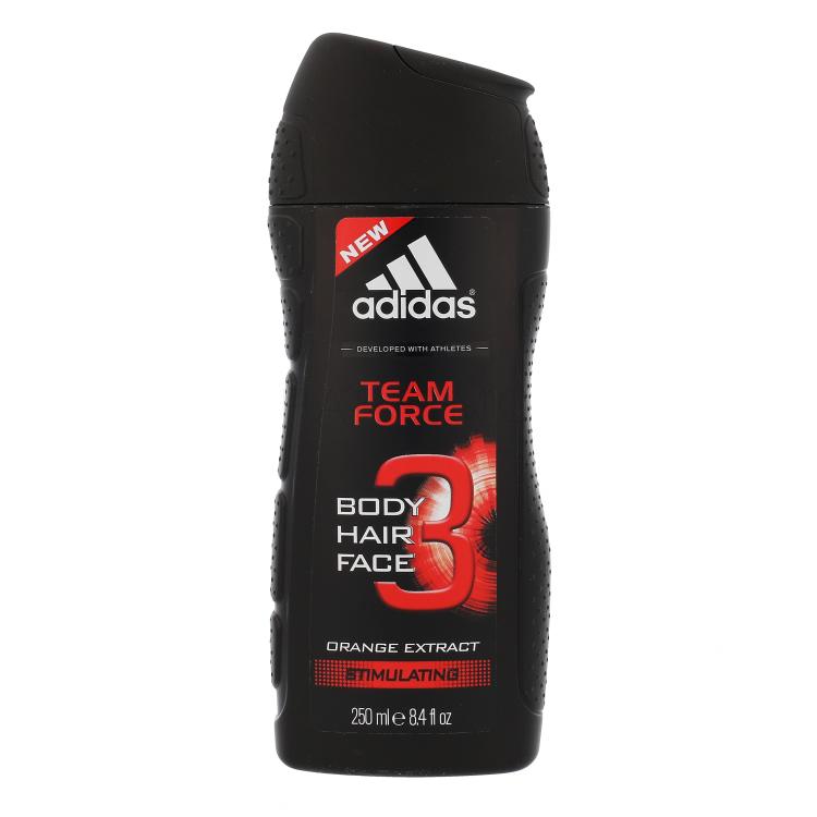 Adidas Team Force 3in1 Gel za tuširanje za muškarce 250 ml