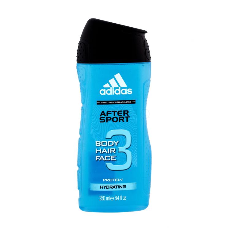 Adidas 3in1 After Sport Gel za tuširanje za muškarce 250 ml
