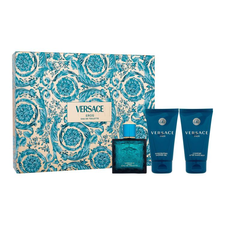 Versace Eros Poklon set toaletna voda 50ml + gel za tuširanje 50 ml + balzam poslije brijanja 50 ml