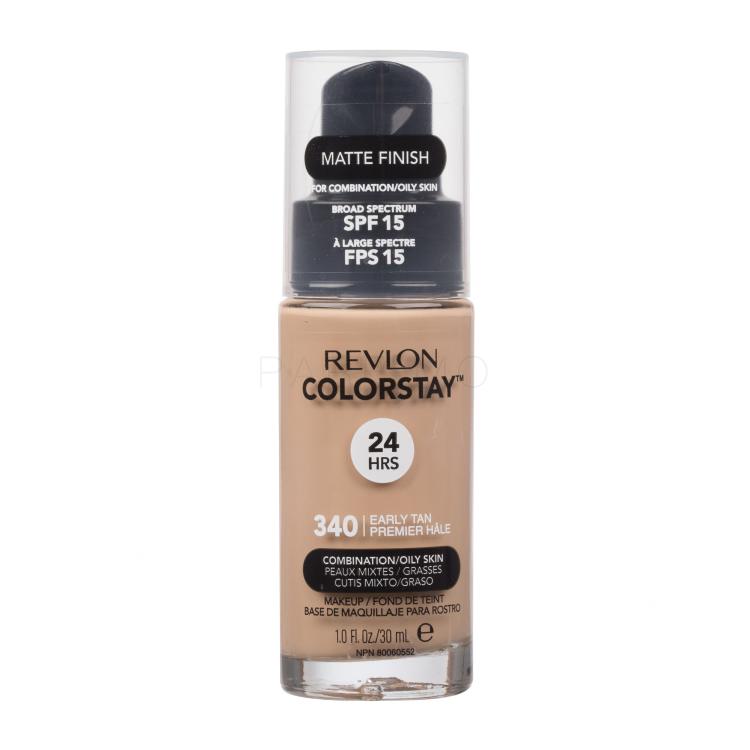 Revlon Colorstay Combination Oily Skin SPF15 Puder za žene 30 ml Nijansa 340 Early Tan