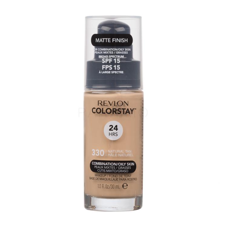 Revlon Colorstay Combination Oily Skin SPF15 Puder za žene 30 ml Nijansa 330 Natural Tan
