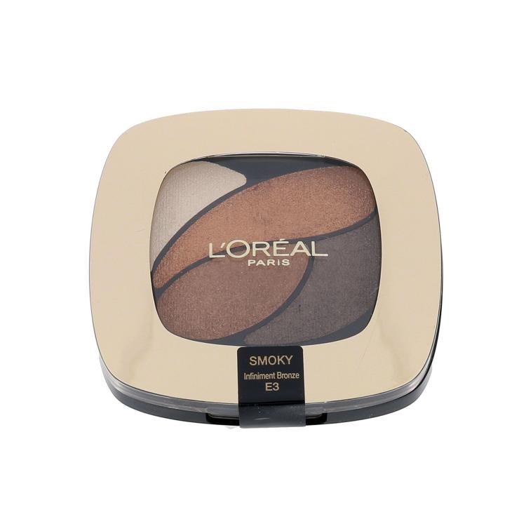L&#039;Oréal Paris Color Riche Quad Eye Shadows Sjenilo za oči za žene 2,5 g Nijansa E3 Infiniment Bronze