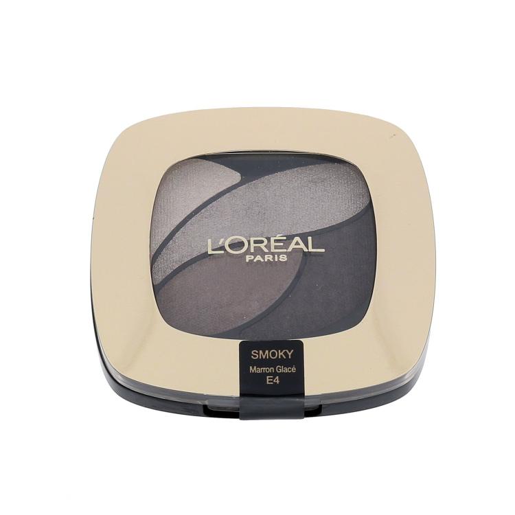 L&#039;Oréal Paris Color Riche Quad Eye Shadows Sjenilo za oči za žene 2,5 ml Nijansa E4 Marron Glacé