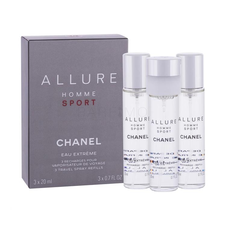 Chanel Allure Homme Sport Eau Extreme Toaletna voda za muškarce punilo 3x20 ml
