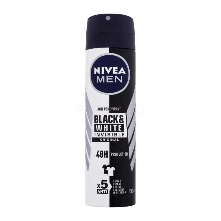 Nivea Men Invisible For Black &amp; White Original Deospray Antiperspirant za muškarce 150 ml
