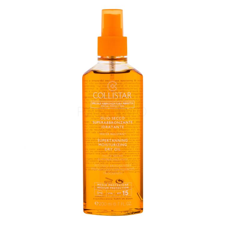 Collistar Special Perfect Tan Supertanning Moisturizing Dry Oil SPF15 Proizvod za zaštitu od sunca za tijelo za žene 200 ml