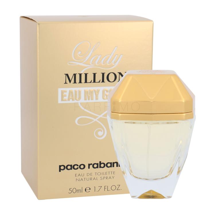 Paco Rabanne Lady Million Eau My Gold! Toaletna voda za žene 50 ml
