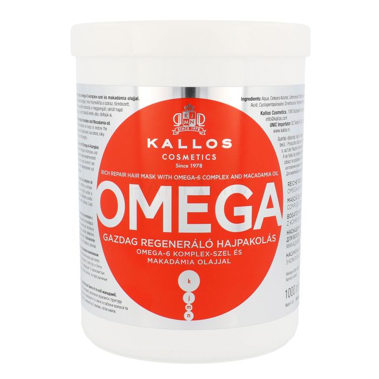 Kallos Cosmetics Omega Maska za kosu za žene 1000 ml