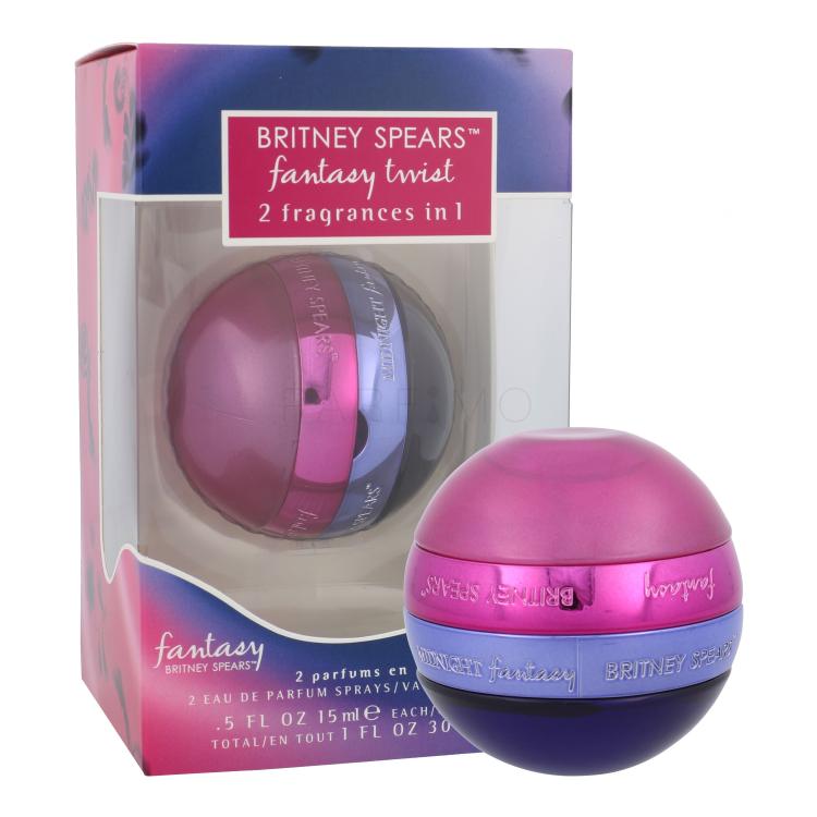 Britney Spears Fantasy Poklon set parfemska voda Fantasy 15 ml + parfemska voda Midnight Fantasy 15 ml