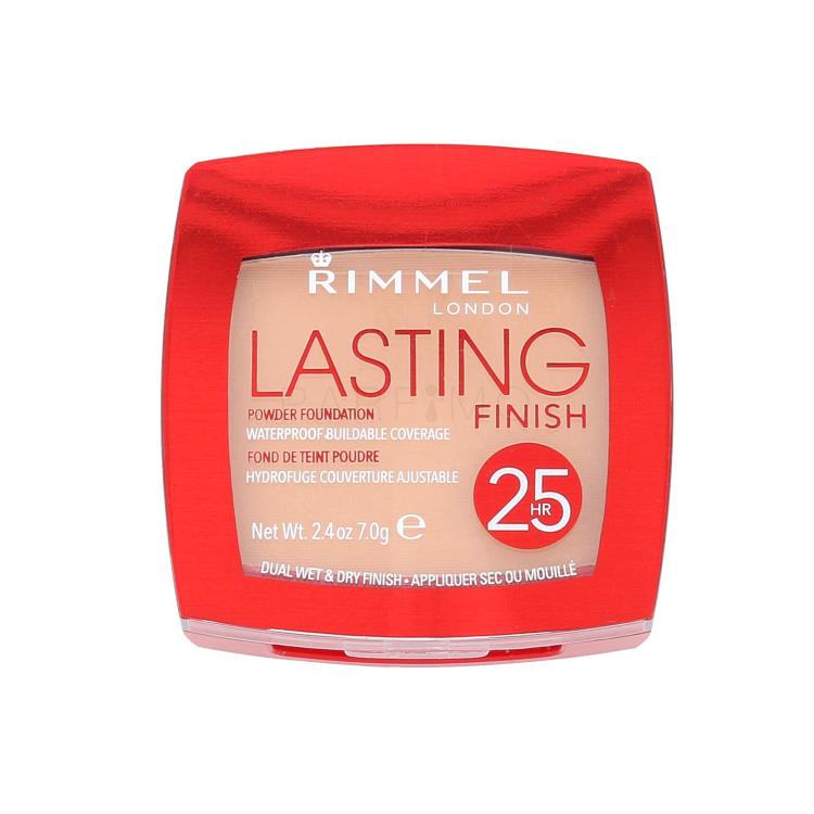 Rimmel London Lasting Finish 25hr Powder Foundation Puder za žene 7 g Nijansa 004 Light Honey