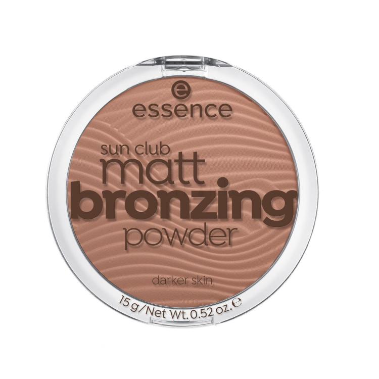 Essence Sun Club Matt Bronzing Powder Bronzer za žene 15 g Nijansa 02 Sunny