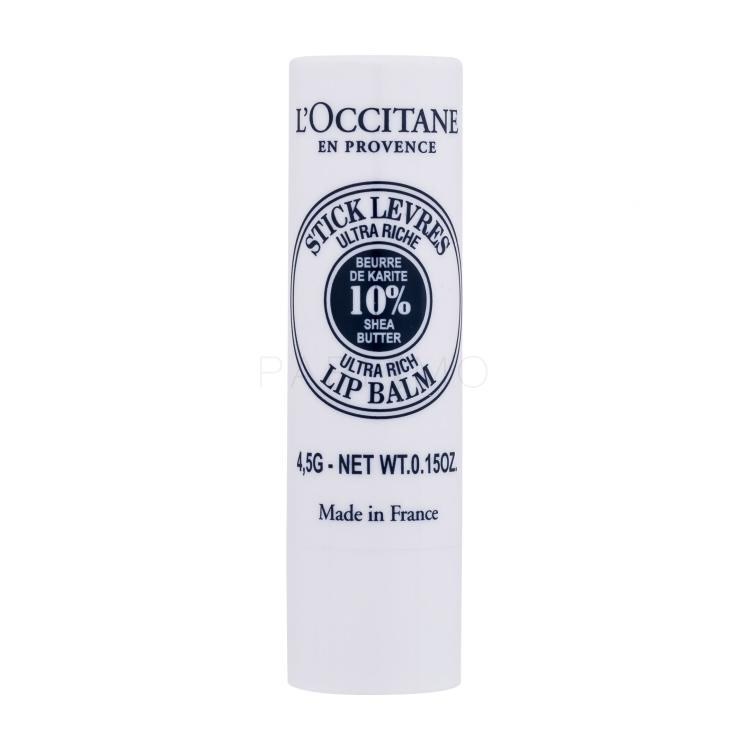 L&#039;Occitane Shea Butter Ultra Rich Lip Balm Stick Balzam za usne za žene 4,5 g