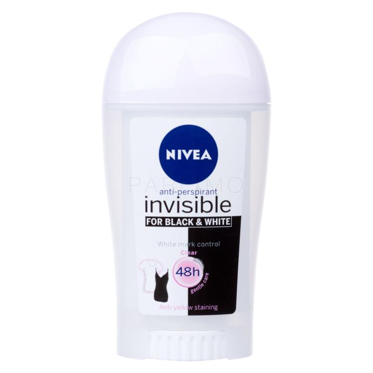 Nivea Black &amp; White Invisible Clear 48h Antiperspirant za žene 40 ml