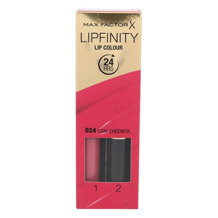 Max Factor Lipfinity 24HRS Lip Colour Ruž za usne za žene 4,2 g Nijansa 024 Stay Cheerful