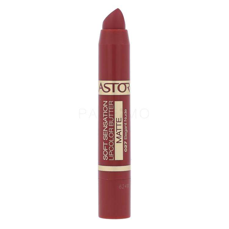 ASTOR Soft Sensation Lipcolor Butter Matte Ruž za usne za žene 4,8 g Nijansa 027 Elegant Nude