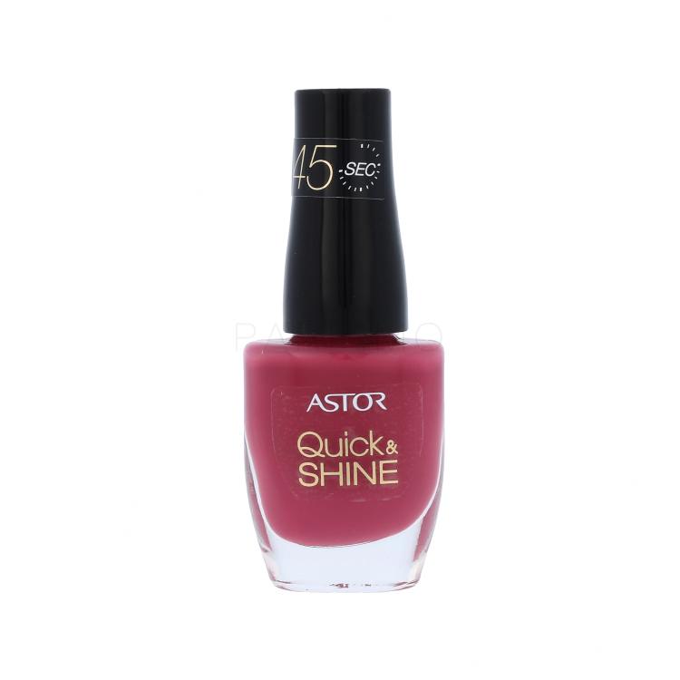 ASTOR Quick &amp; Shine Lak za nokte za žene 8 ml Nijansa 204 Life In Pink