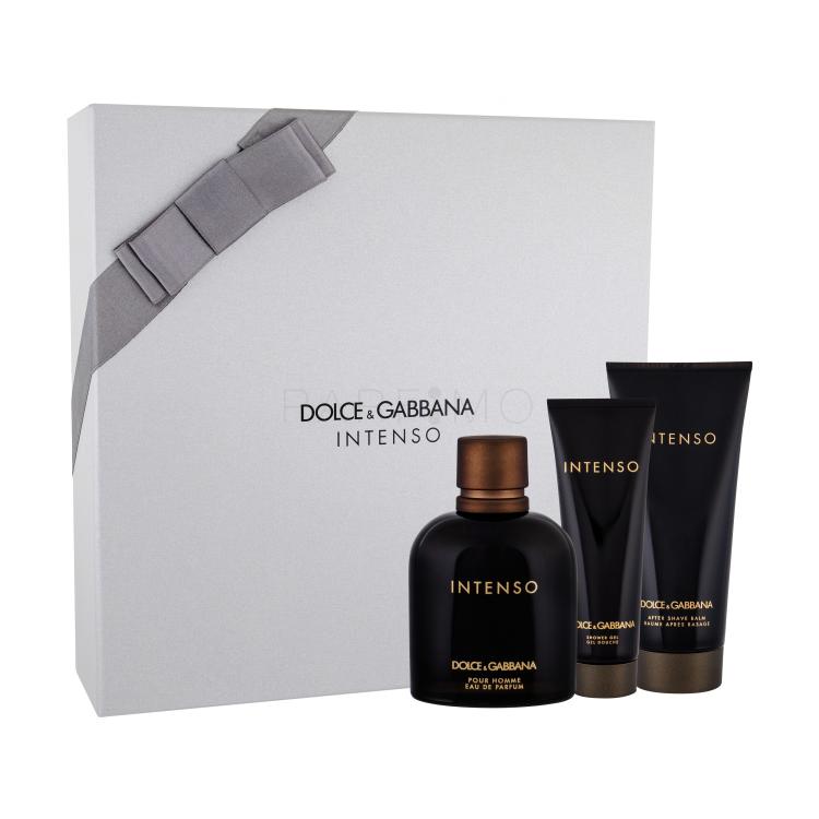 Dolce&amp;Gabbana Pour Homme Intenso Poklon set parfemska voda 125 ml + balzam poslije brijanja 100 ml + gel za tuširanje 50 ml