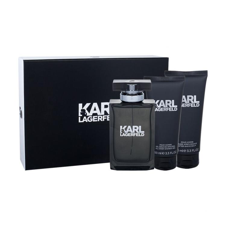 Karl Lagerfeld Karl Lagerfeld For Him Poklon set toaletna voda 100 ml + gel za tuširanje 100 ml + balzam poslije brijanja 100 ml