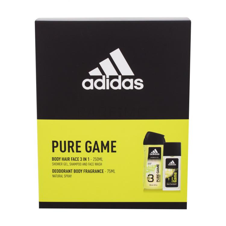 Adidas Pure Game Poklon set dezodorans 75 ml + gel za tuširanje 250 ml